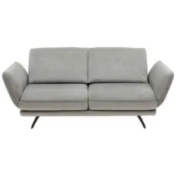 2,5-Sitzer in Velours Hellgrau