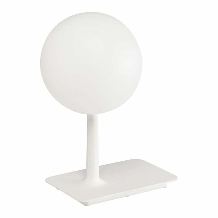 Outdoor lampe de table LED GARDEN, matière synthétique, blanc