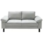 XXXLutz Lauterach - Ihr Möbelhaus bei Bregenz Zweisitzer-Sofa in Velours Silberfarben