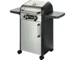 Hornbach Elektrogrill Enders eFLOW PRO 2 TURBO 57 x 112,5 x88 cm 1 Brenner silber inkl. Deckelthermometer, Fettauffangschale, Grillrost, Hochleistungshitzezone, Klappbarer Seitentisch, Warmhalterost Grillrost Gusseisen emailliert