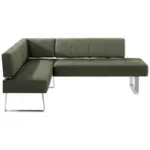 XXXLutz Lauterach - Ihr M&ouml;belhaus bei Bregenz Eckbank 165/227 cm in Gr&uuml;n, Edelstahlfarben