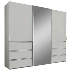 Schwebetürenschrank in Weiß