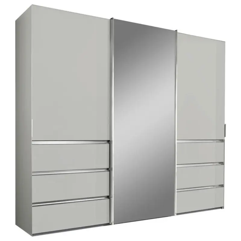 Schwebetürenschrank in Weiß