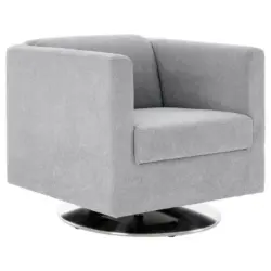 Designsessel in Mikrofaser Grau