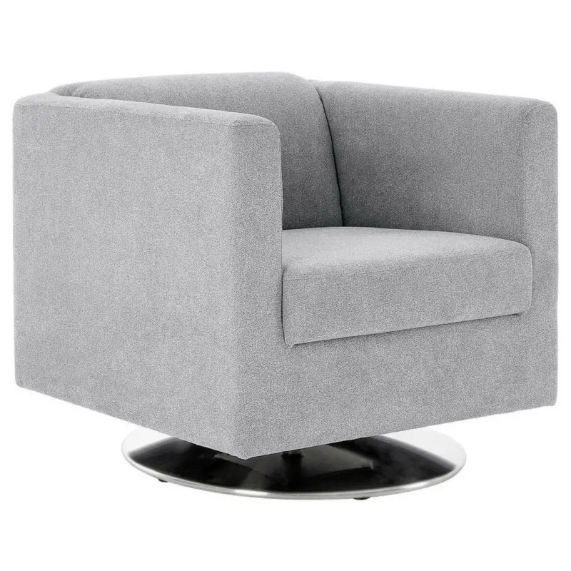 Designsessel in Mikrofaser Grau