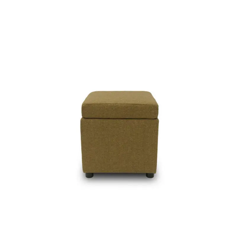 Hocker in Textil Messingfarben