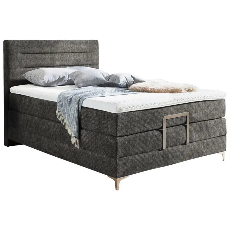 Boxspringbett 120/200 cm in Anthrazit