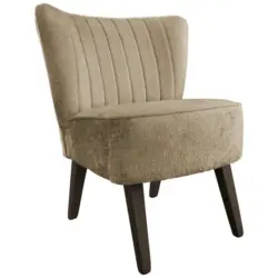 Sessel in Webstoff, Teddystoff Hellbraun