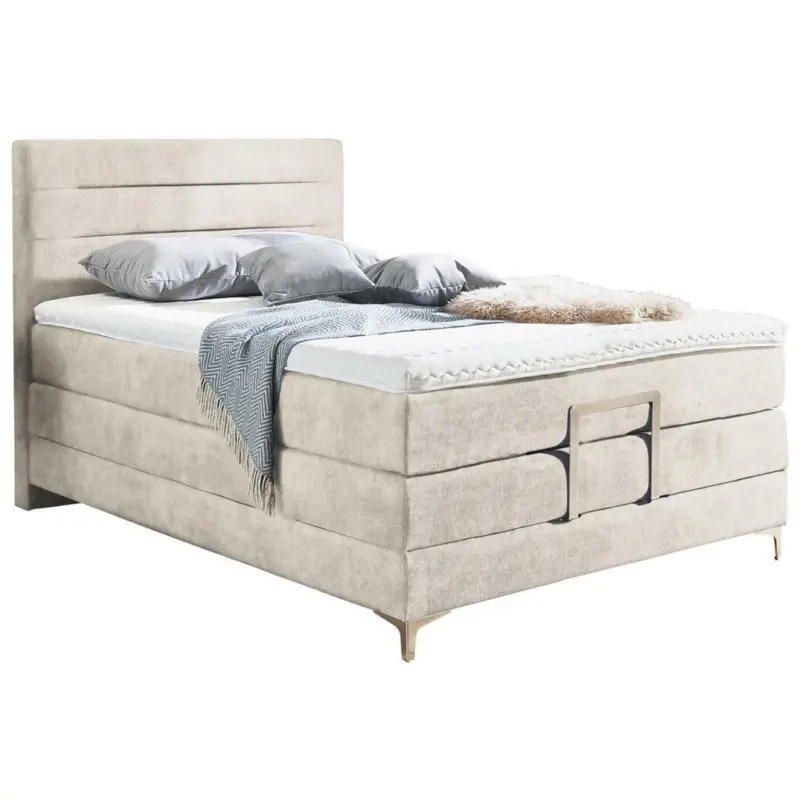 Boxspringbett 140/200 cm in Weiß