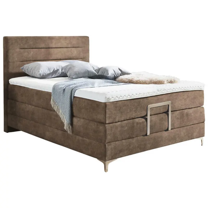 Boxspringbett 120/200 cm in Cappuccino