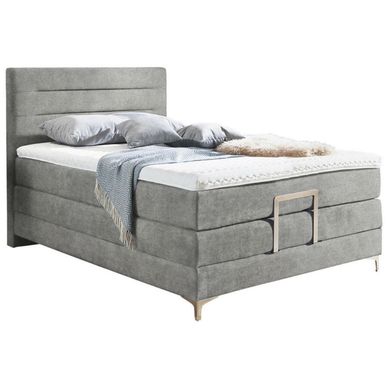 Boxspringbett 120/200 cm in Hellgrau