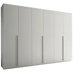 Drehtürenschrank in Weiß