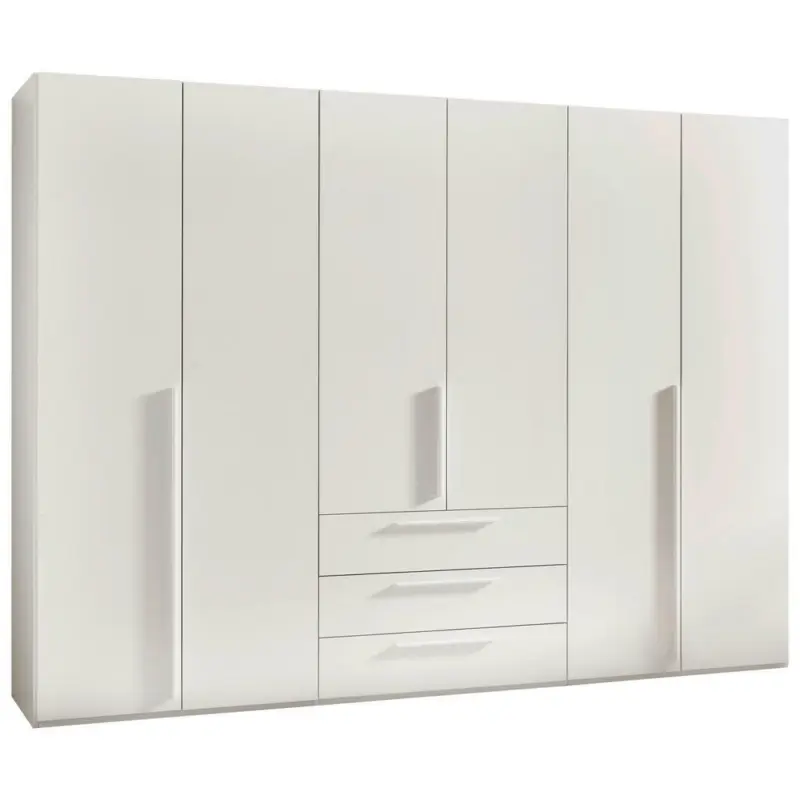 Drehtürenschrank in Weiß