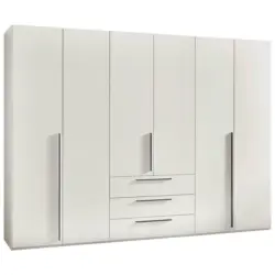 Drehtürenschrank in Weiß