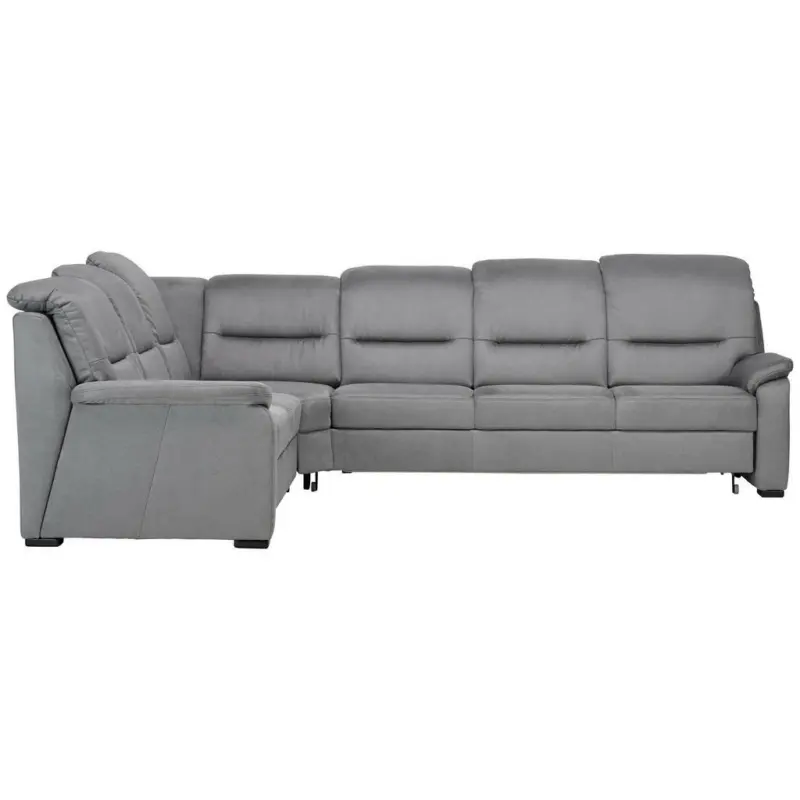 Ecksofa in Mikrofaser Grau