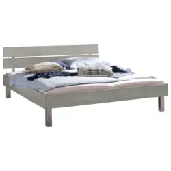Bett 140/200 cm in Grau
