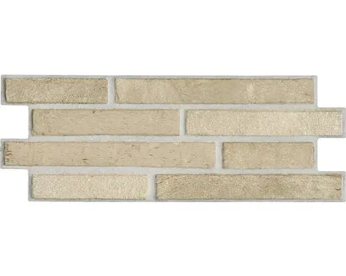 Feinsteinzeug Verblendstein Klimex UltraStrong Long Brick 16,6x40,0 cm creme