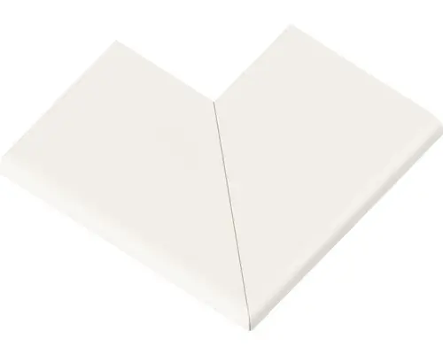 Poolumrandung Beckenrandstein Aquitaine Flach Element 90° Aussenecke weiß 49,5 x 31 x 3,2 cm