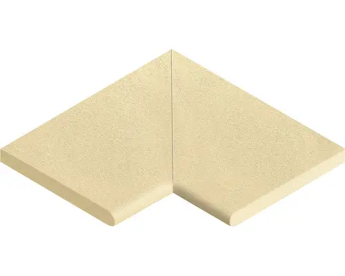Poolumrandung Beckenrandstein Licia Flach Element 90° Innenecke champagne 49,6 x 31 x 3,5 cm