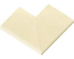 Poolumrandung Beckenrandstein Licia Flach Element 90° Aussenecke champagne 49,6 x 31 x 3,5 cm