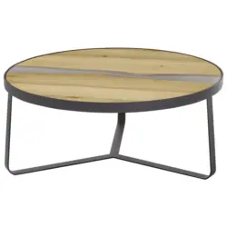 Couchtisch in Holz, Metall, Kunststoff 83/83/35 cm