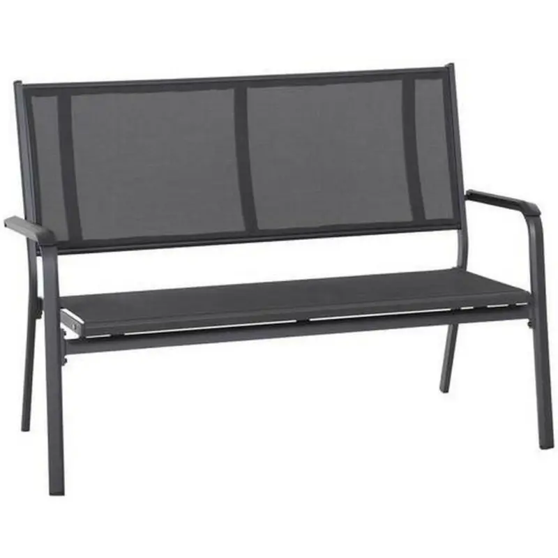 Gartenbank in Anthrazit, Schwarz