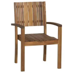 Stapelsessel in Holz Akaziefarben