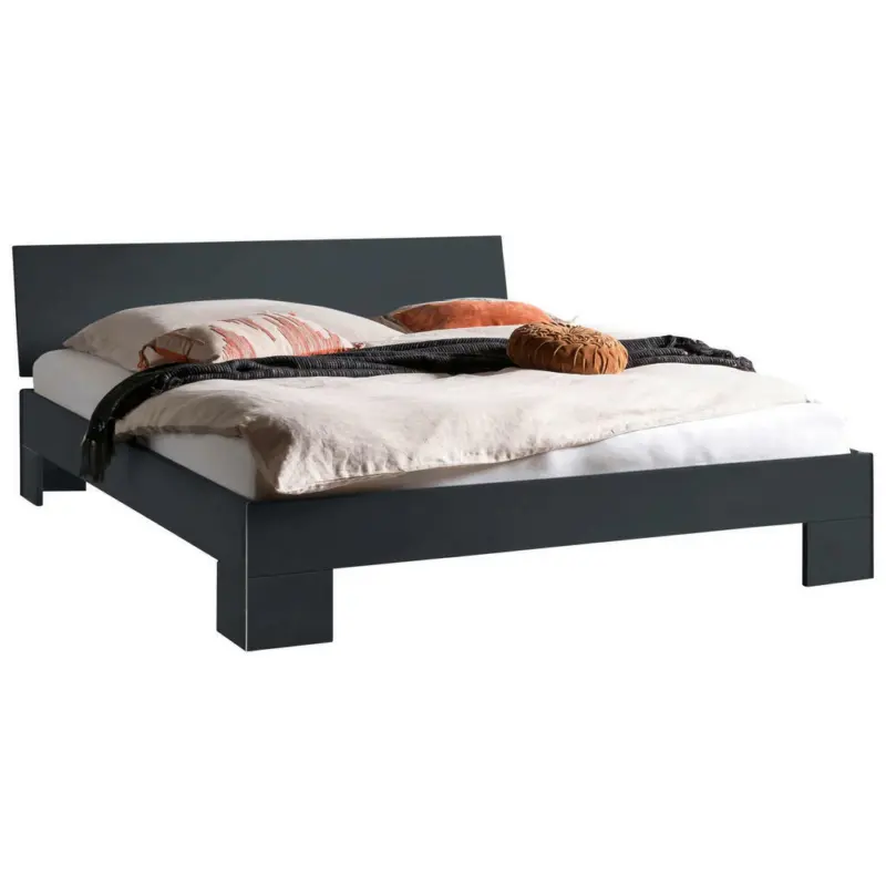 Bett 200/200 cm in Anthrazit