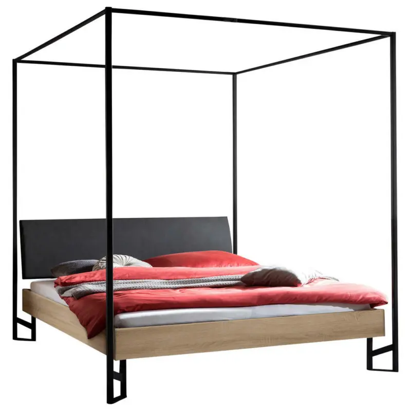 Himmelbett 160/200 cm in Eichefarben