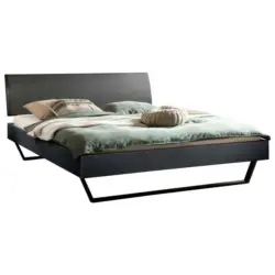 Bett 140/200 cm in Anthrazit