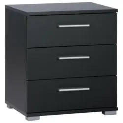 Nachtkästchen in Schwarz