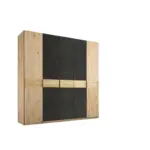 XXXLutz Lauterach - Ihr M&ouml;belhaus bei Bregenz Dreht&uuml;renschrank in Schwarz, Eichefarben, Eiche Artisan