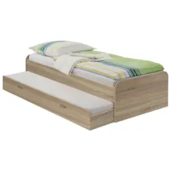 Ausziehbett 90/200 cm in Eichefarben