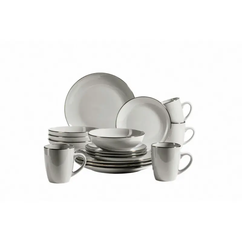 Kombiservice Metallic Rim 16-teilig