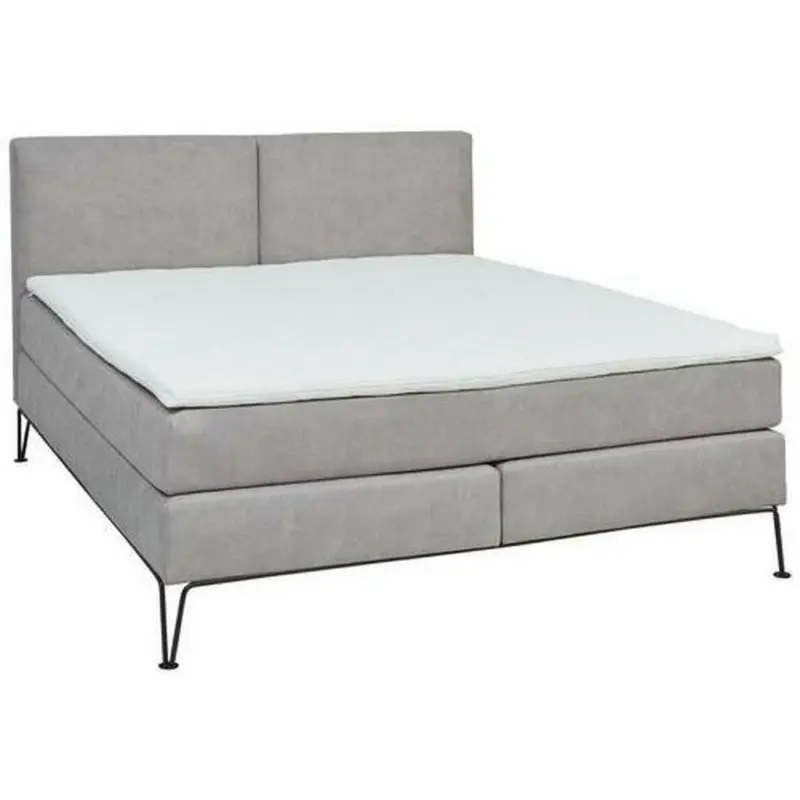Boxspringbett 180/200 cm in Hellgrau