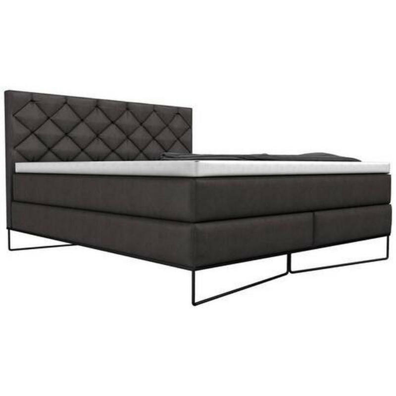 Boxspringbett 200/200 cm in Schwarz