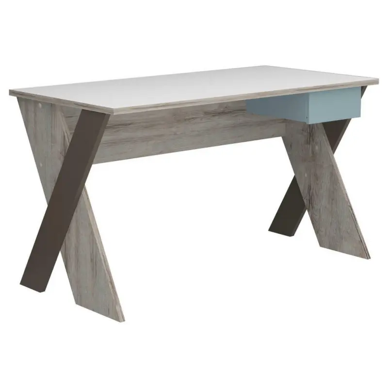 Jugendschreibtisch 135/68/77 cm Stauraum