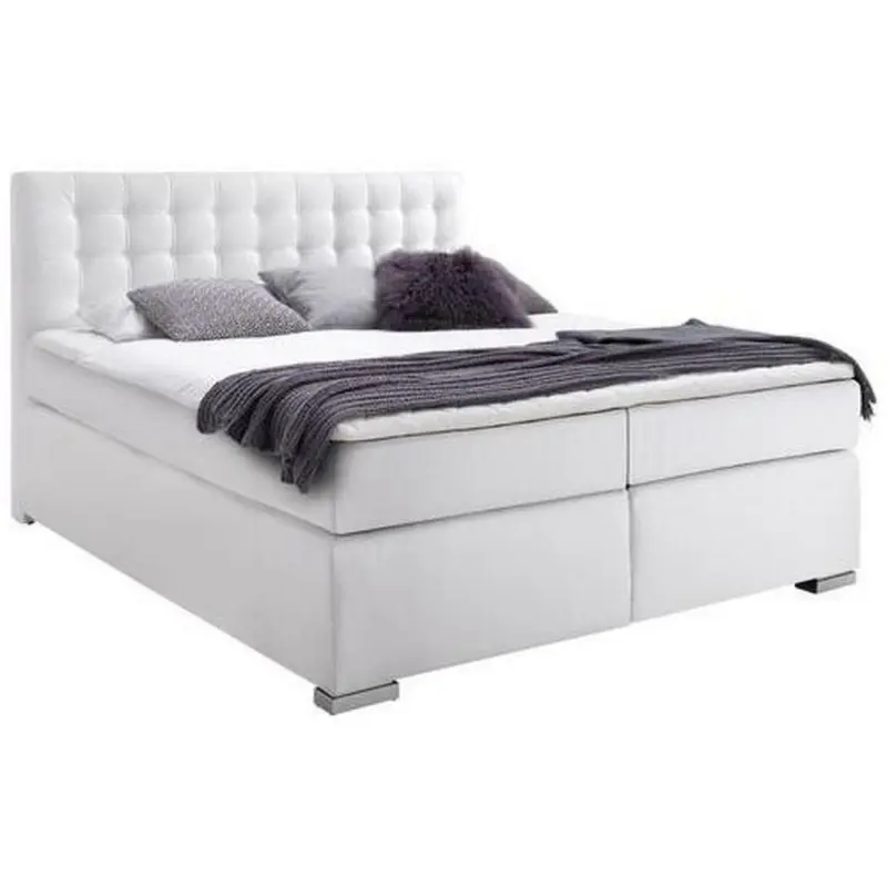 Boxspringbett 180/200 cm in Weiß
