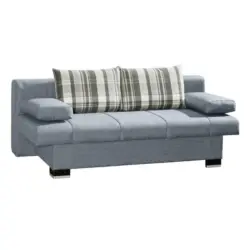 Schlafsofa in Blau, Grau