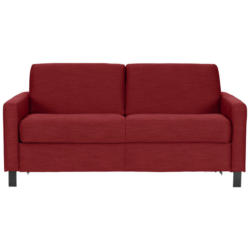 Schlafsofa in Webstoff Rot