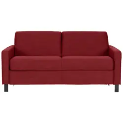 Schlafsofa in Webstoff Rot