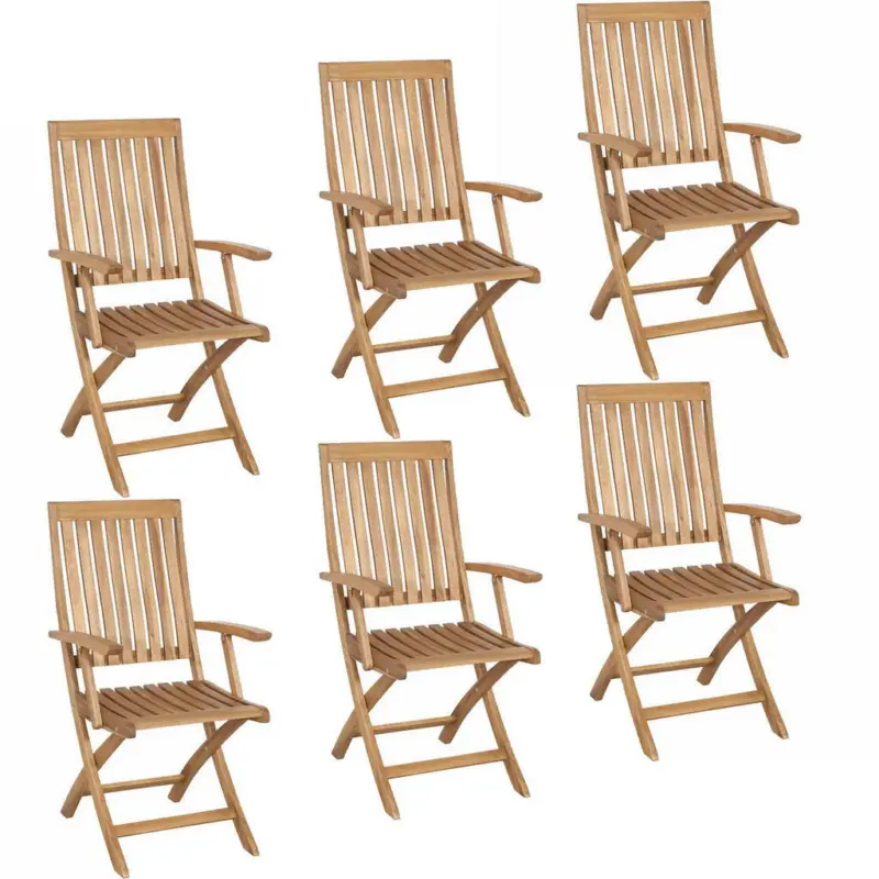 Gartensessel-Set Holz Akaziefarben