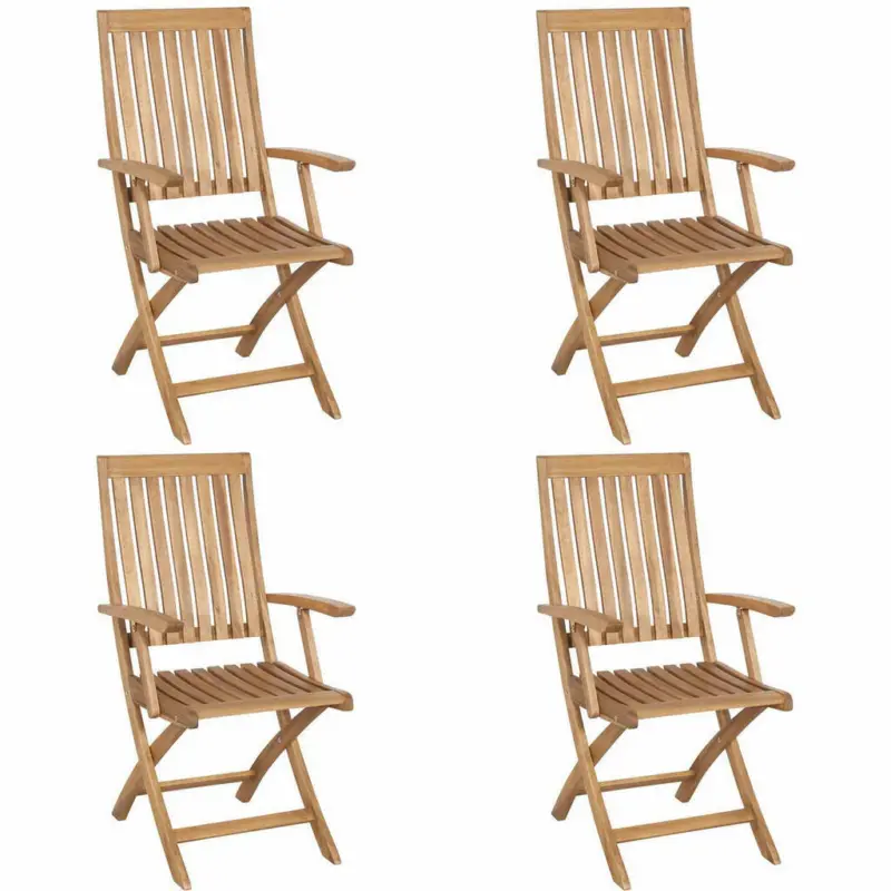 Gartensessel-Set Holz Akaziefarben