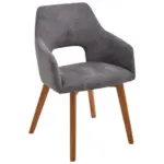 XXXLutz Lauterach - Ihr M&ouml;belhaus bei Bregenz Armlehnstuhl in Holz, Textil Anthrazit, Eichefarben