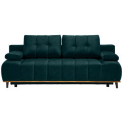 Schlafsofa in Webstoff Petrol