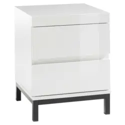 Nachtkästchen in Weiß