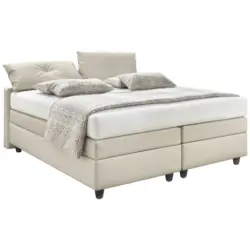 Boxspringbett 180/200 cm in Taupe