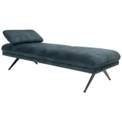 Liege in Velours Petrol