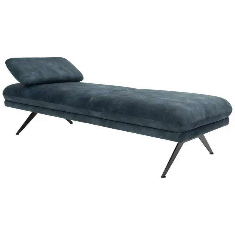 Liege in Velours Petrol