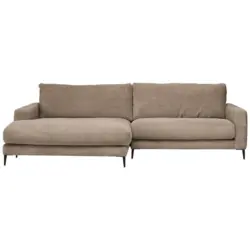 Ecksofa in Kord Taupe